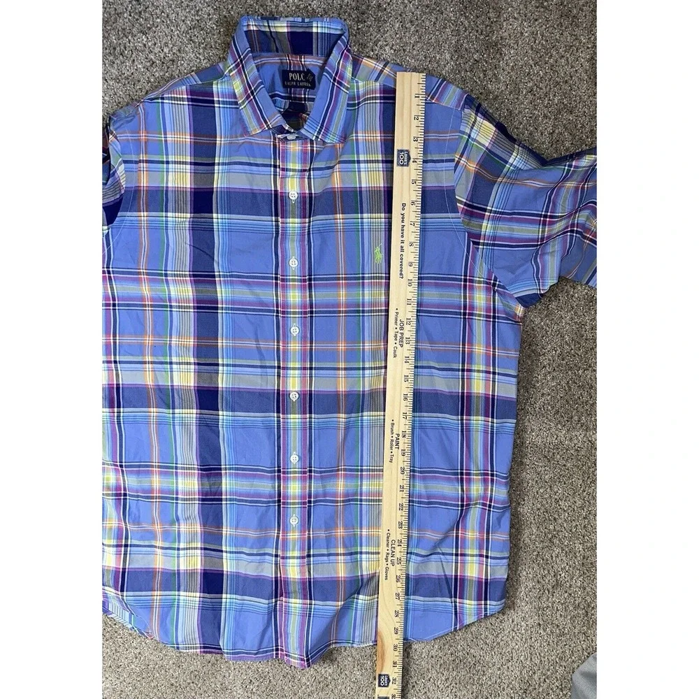 Polo‎ Ralph Lauren Men's Button Up Shirt Long Sleeve Extra Large/XL Plaid